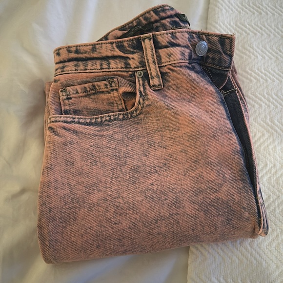 Pink acid washed wide leg, jeans by wild fable size 4 - worn once - Picture 5 of 5